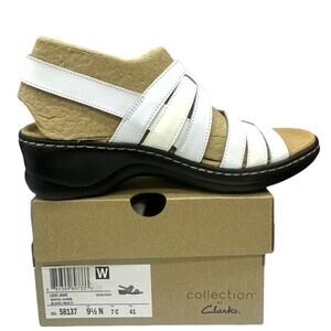 Clarks Lexi Jade Slingback Casual Wedge Heels Women's size 9N